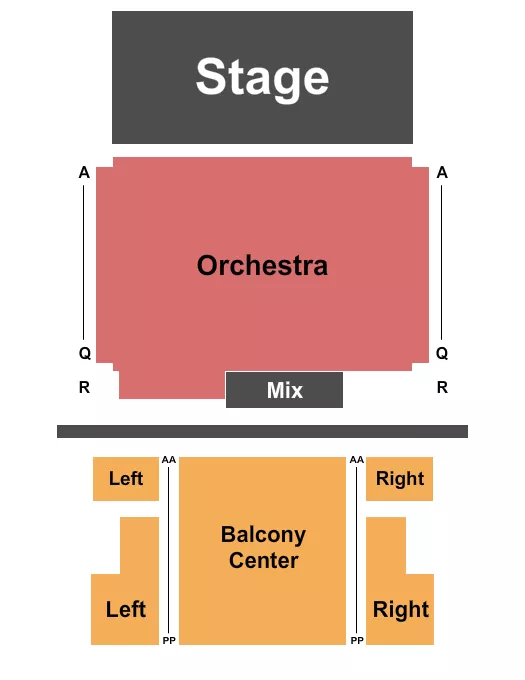 ENDSTAGE Seating Map Seating Chart
