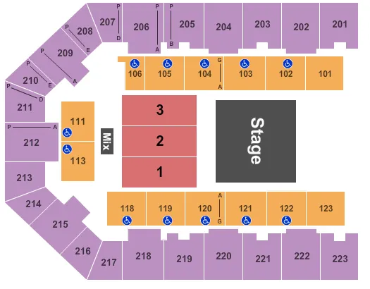 NEWSBOYS 2 Seating Map Seating Chart