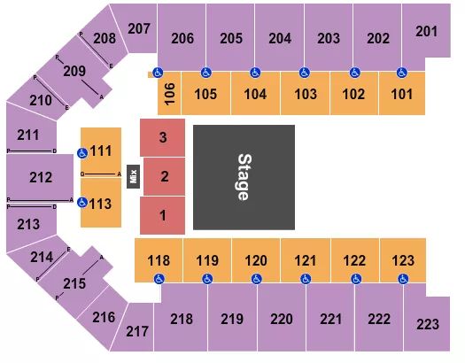 QUARTER HOUSE 2 Seating Map Seating Chart