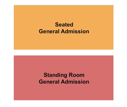 STANDING SEATED GA Seating Map Seating Chart