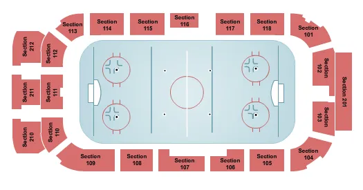 HOCKEY Seating Map Seating Chart