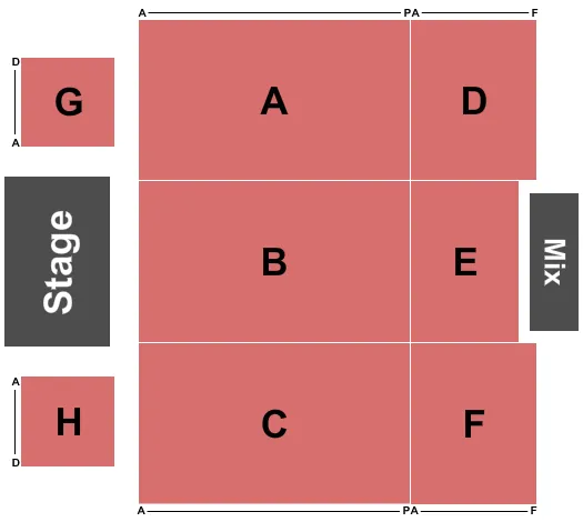 ENDSTAGE 3 Seating Map Seating Chart