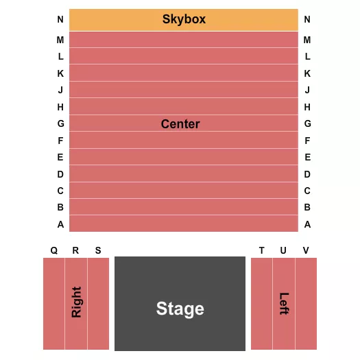 ARROW STREET ARTS BLACK BOX THEATER ENDSTAGE Seating Map Seating Chart