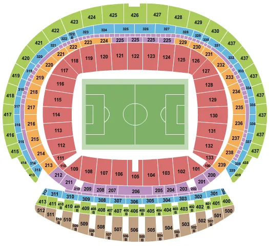 SOCCER Seating Map Seating Chart