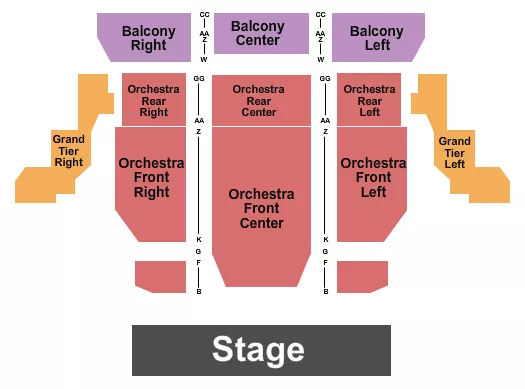 ENDSTAGE Seating Map Seating Chart