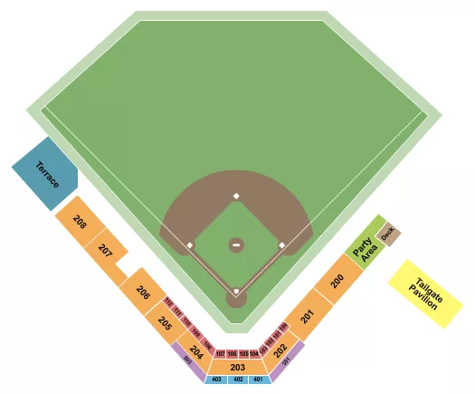 ATHLETIC PARK WI SOFTBALL Seating Map Seating Chart