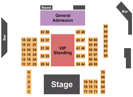 BRONCO Seating Map Seating Chart