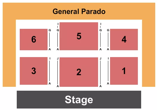 ENDSTAGE 3 Seating Map Seating Chart