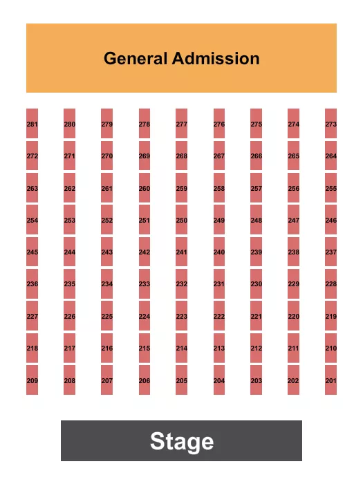 GA TABLES Seating Map Seating Chart