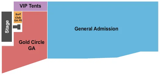 ENDSTAGE GA 2 Seating Map Seating Chart