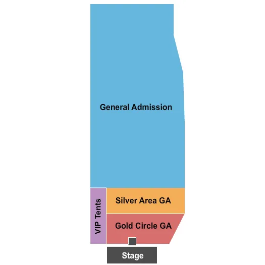END STAGE GA Seating Map Seating Chart
