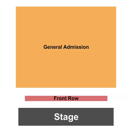 FRONT ROW GA Seating Map Seating Chart