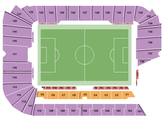 SOCCER Seating Map Seating Chart