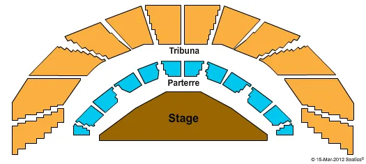 AUDITORIUM PARCO DELLA MUSICA SALA SANTA CECILIA END STAGE Seating Map Seating Chart
