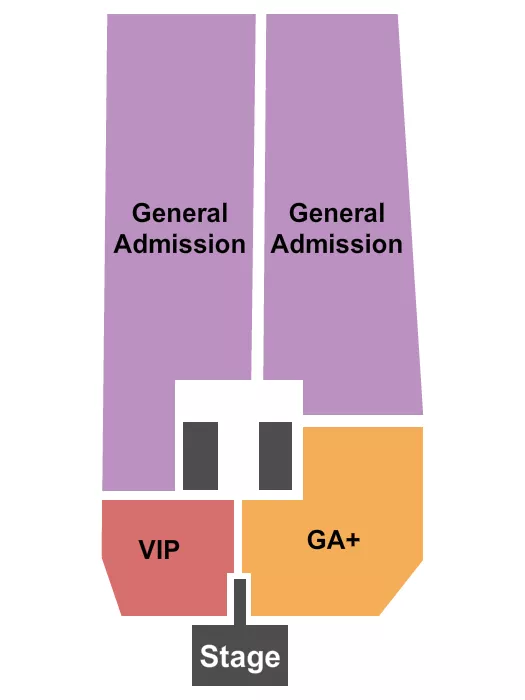 GA GA VIP Seating Map Seating Chart