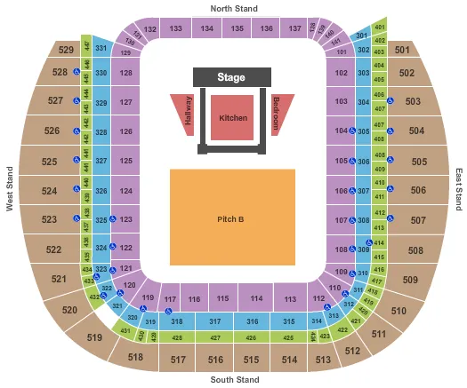 HARRY STYLES Seating Map Seating Chart