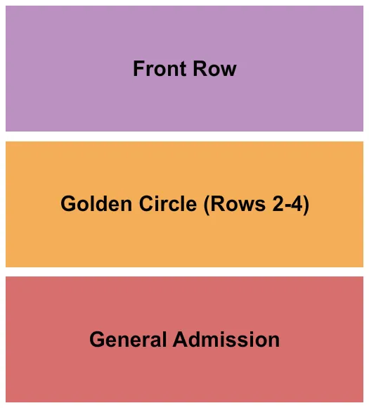 FRONT GC GA Seating Map Seating Chart