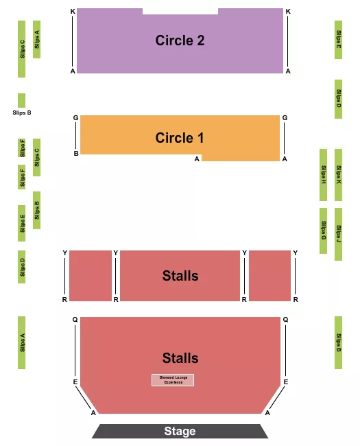 ENDSTAGE Seating Map Seating Chart