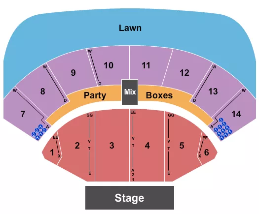 ENDSTAGE 2 Seating Map Seating Chart