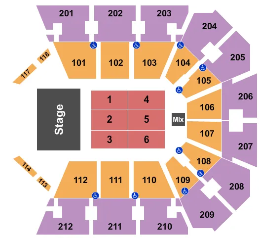 ENDSTAGE 2 Seating Map Seating Chart