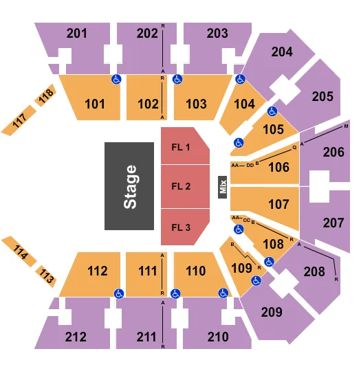 HALF HOUSE 2 Seating Map Seating Chart