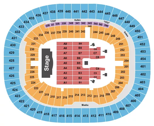 BRUNO MARS Seating Map Seating Chart