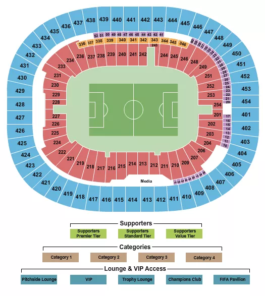 SOCCER WC CATEGORY 3 Seating Map Seating Chart