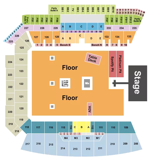 FEST Seating Map Seating Chart