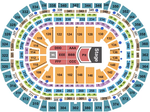 IVAN CORNEJO Seating Map Seating Chart