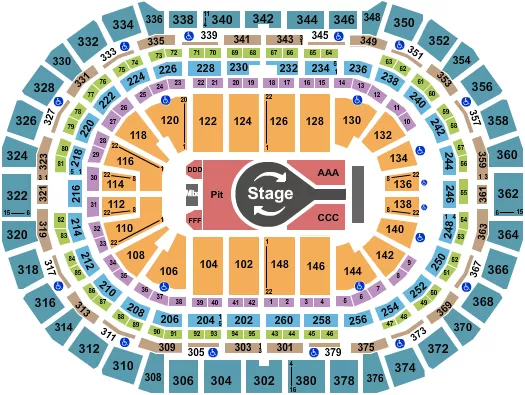 KACEY MUSGRAVES Seating Map Seating Chart
