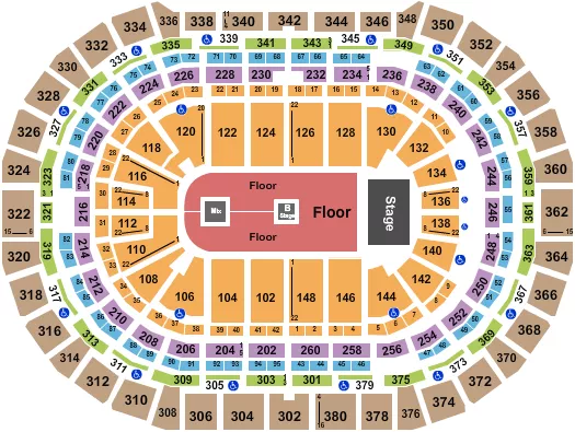 KAYTRANADA Seating Map Seating Chart