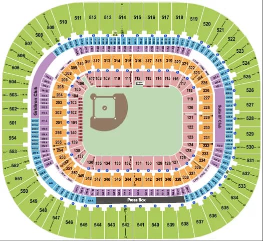 BASEBALL SAVANNAH BANANAS Seating Map Seating Chart