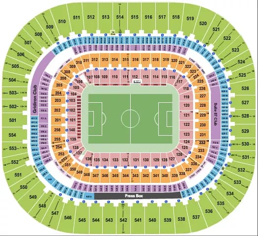 CLUB WORLD CUP Seating Map Seating Chart