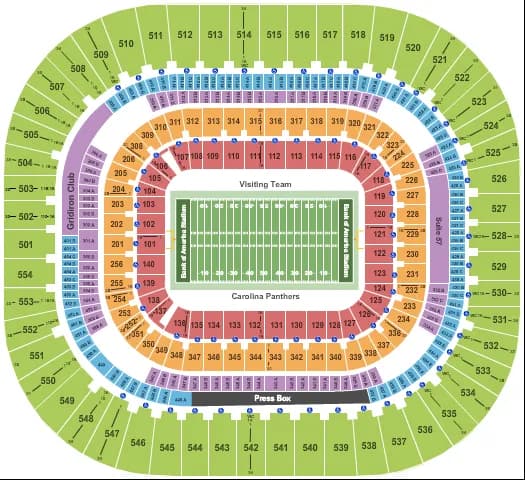 FOOTBALL Seating Map Seating Chart