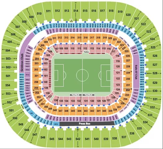 SOCCER MLS Seating Map Seating Chart