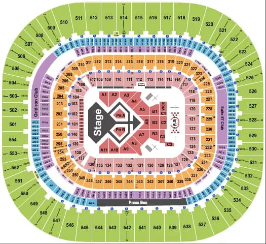 USHER Seating Map Seating Chart