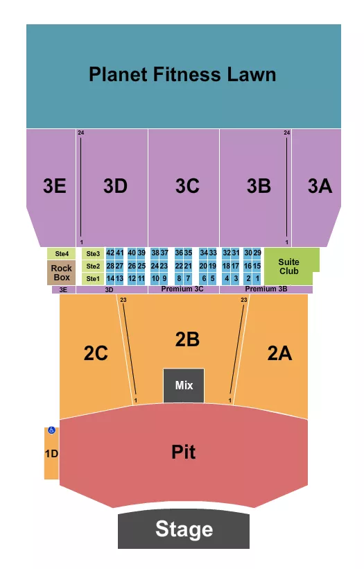 ENDSTAGE BIG GA PIT 2 Seating Map Seating Chart