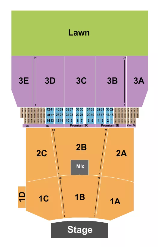 ENDSTAGE 2 Seating Map Seating Chart