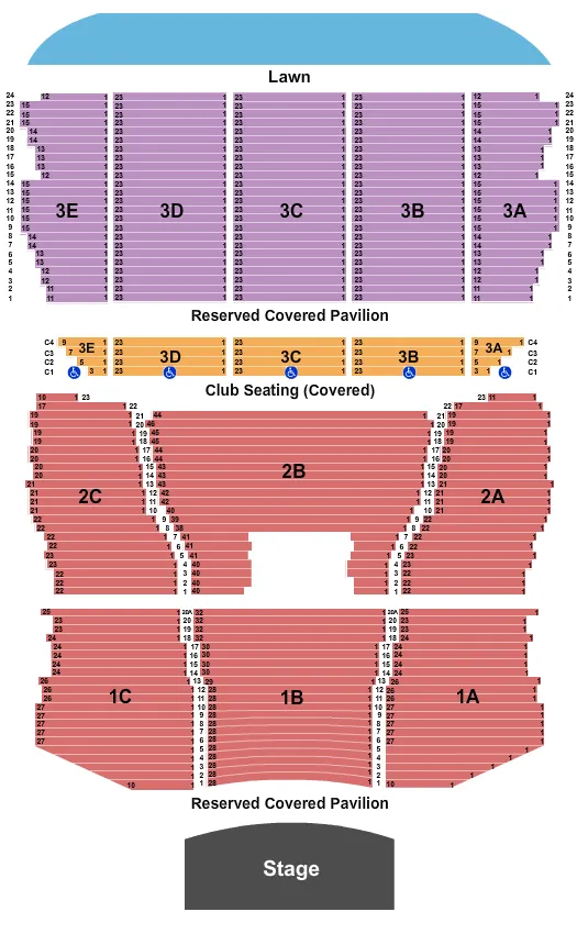 END STAGE Seating Map Seating Chart