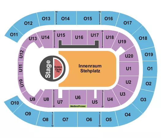 BARCLAYS ARENA HAMBURG 5 SECONDS OF SUMMER Seating Map Seating Chart