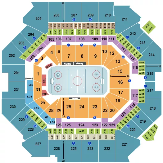 HOCKEY Seating Map Seating Chart