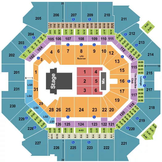 J HOPE Seating Map Seating Chart