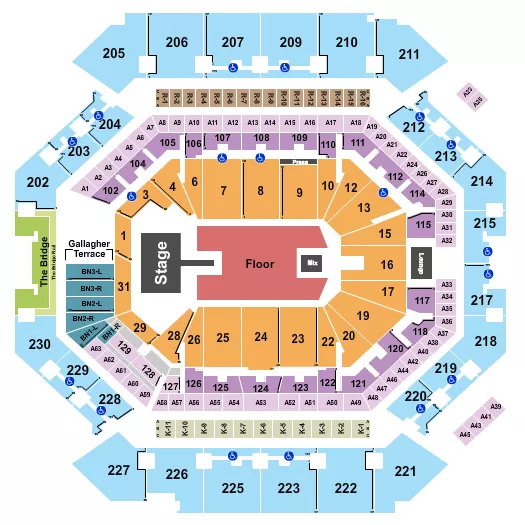 KEN CARSON 2 Seating Map Seating Chart
