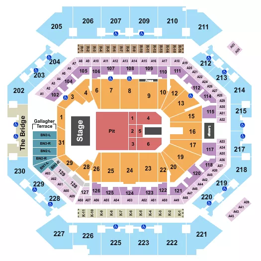 LANY Seating Map Seating Chart