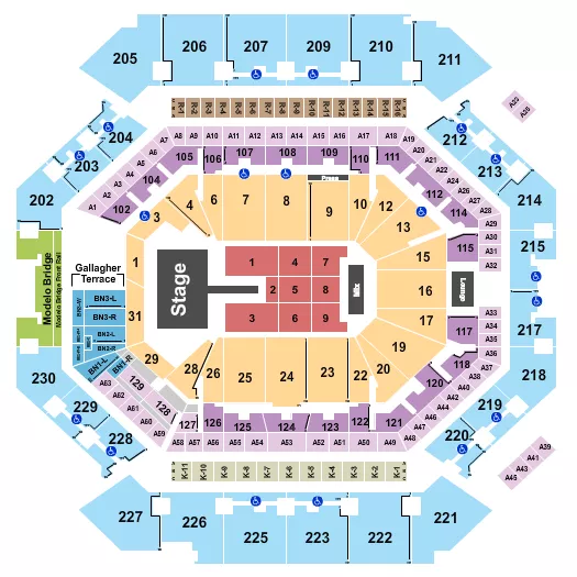 YOASOBI Seating Map Seating Chart