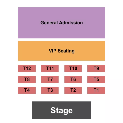 ENDSTAGE TABLES Seating Map Seating Chart