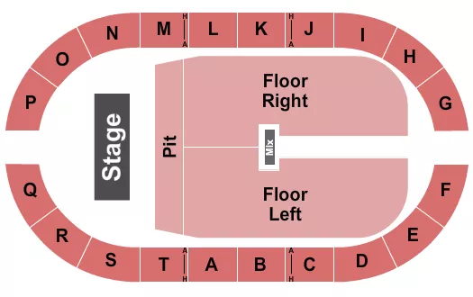 ENDSTAGE RSV PIT Seating Map Seating Chart