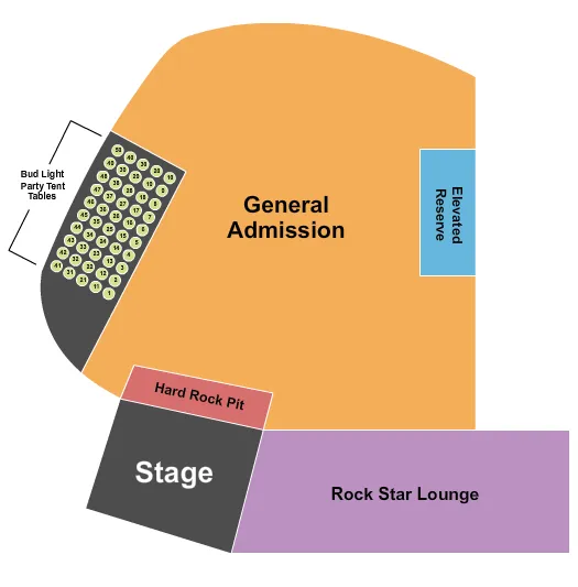 ENDSTAGE 2 Seating Map Seating Chart