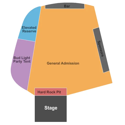 WILLIE NELSON Seating Map Seating Chart