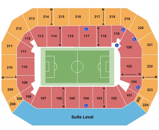 SOCCER Seating Map Seating Chart